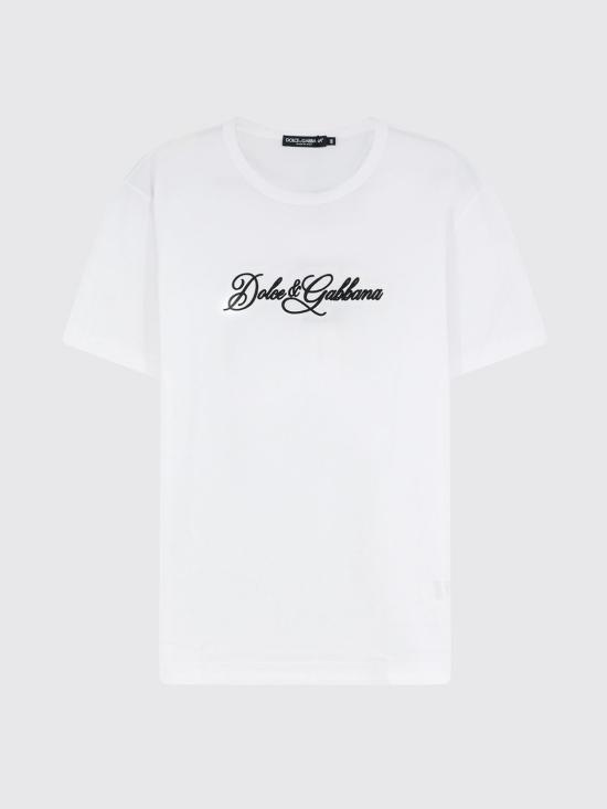 26FW 돌체앤가바나 반팔 티셔츠 G8PT1ZG7P9K W0800 White - DOLCE & GABBANA