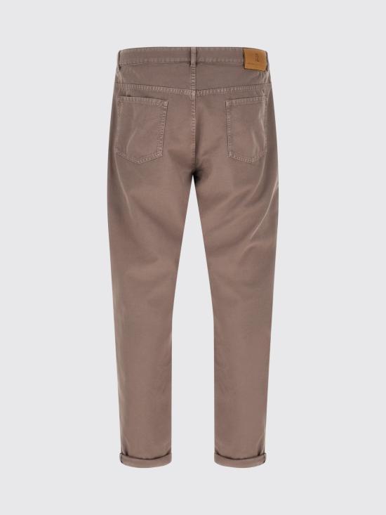 26SS 브루넬로 쿠치넬리 스트레이트 팬츠 M252DF1010 C6046 Brown - BRUNELLO CUCINELLI