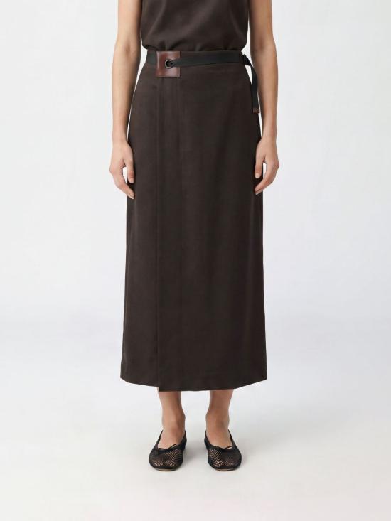 26SS 팔로마울 블론트 롱 스커트 WV4013 326 Brown