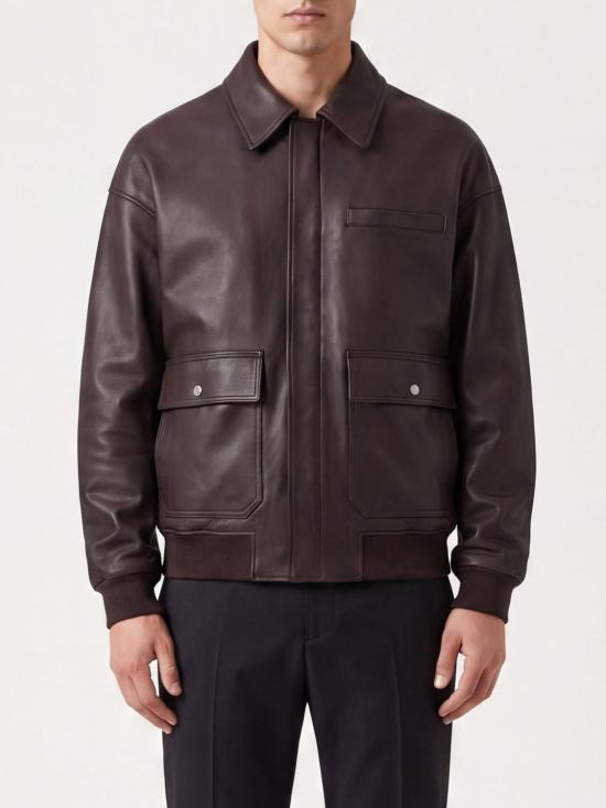 26SS 카레르 가죽 자켓 CODA Brown