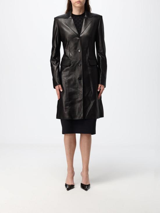 26FW 구찌 가죽 자켓 869677XNBC9 1000 Black