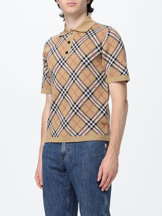 26FW 버버리 폴로 티셔츠 8127792 Sand - BURBERRY