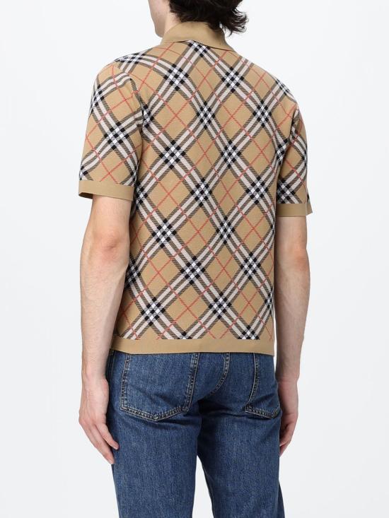 26FW 버버리 폴로 티셔츠 8127792 Sand - BURBERRY