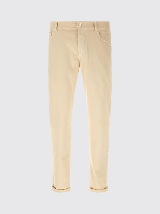 26SS 브루넬로 쿠치넬리 스트레이트 팬츠 M277PJ201Y C6009 Beige - BRUNELLO CUCINELLI