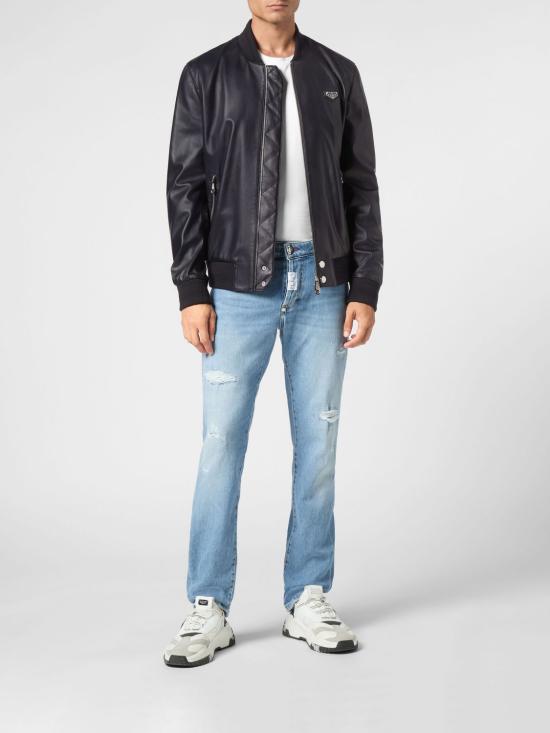 26SS 필립 플레인 봄버 자켓 UADCMLB1925PLE010N 14 Blue - PHILIPP PLEIN
