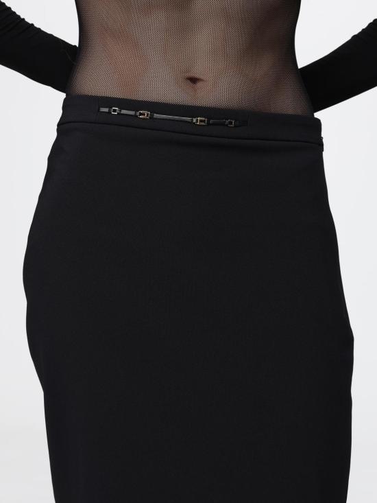 26FW 엘리자베타프랜치 미디 스커트 GO22366E2 110 Black - ELISABETTA FRANCHI