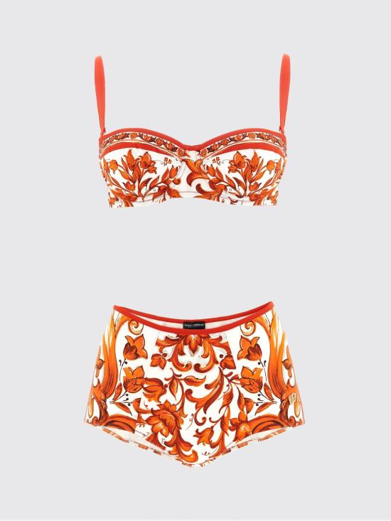 26FW 돌체앤가바나 비키니 수영복 O8A27JONO19 ID3TN Orange - DOLCE & GABBANA