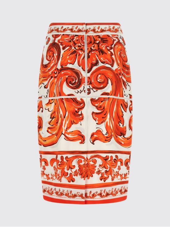 26FW 돌체앤가바나 미디 스커트 F4C2CTGDDRJ S9000 Orange - DOLCE & GABBANA