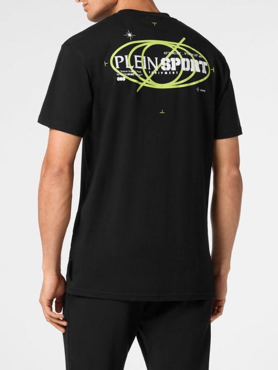 26SS 플레인스포츠 반팔 티셔츠 SAECMTK8012STE001N 02 Black - PLEIN SPORT