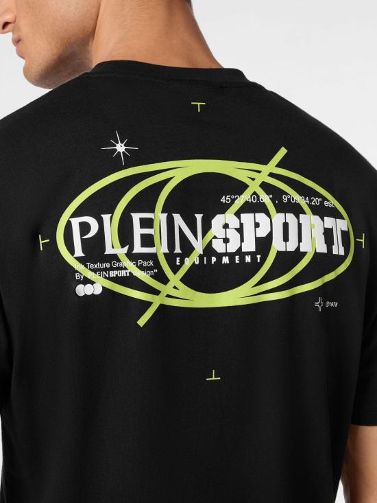 26SS 플레인스포츠 반팔 티셔츠 SAECMTK8012STE001N 02 Black - PLEIN SPORT
