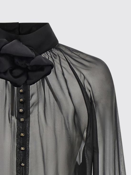 26SS 돌체앤가바나 블라우스 F7AH1TFU1HW N0000 Black - DOLCE & GABBANA