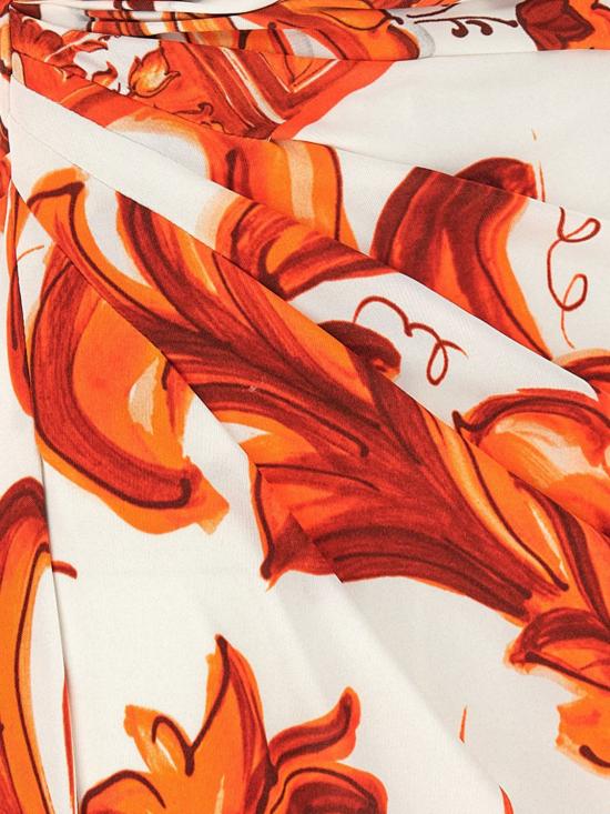 26FW 돌체앤가바나 롱 원피스 F611CTFS8DS IO3TN Orange - DOLCE & GABBANA