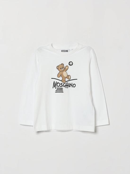 26FW [키즈] 모스키노 티셔츠 HZO00JLAA20 10101 White