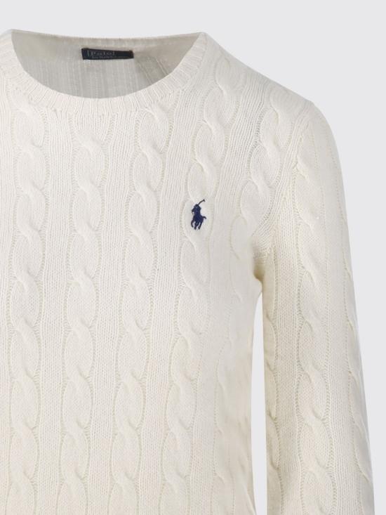 26FW 폴로 랄프로렌 폴로 자수 케이블 니트 스웨터 211971865 001 Natural - POLO RALPH LAUREN