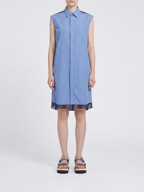 26SS 사카이 미디 원피스 2608482 421 Blue