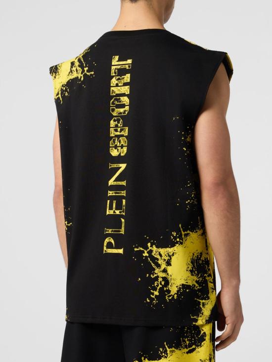 26SS 플레인스포츠 민소매 티셔츠 UAECMTK8582SJY001N 02 Black - PLEIN SPORT