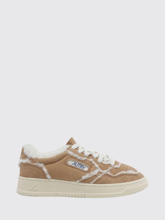26FW 오트리 메달리스트 로우 레더 스니커즈 AULW GX01 Brown