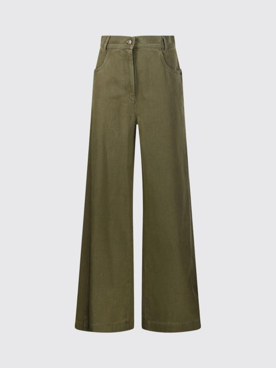 26FW 막스마라 스트레이트 팬츠 2621136081600 002 Green - MAX MARA