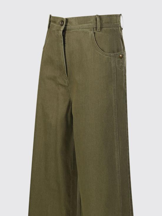26FW 막스마라 스트레이트 팬츠 2621136081600 002 Green - MAX MARA