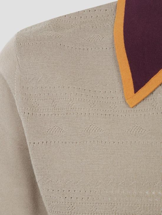 26SS 드리스 반 노튼 폴로 티셔츠 0212103716 102 Beige - DRIES VAN NOTEN