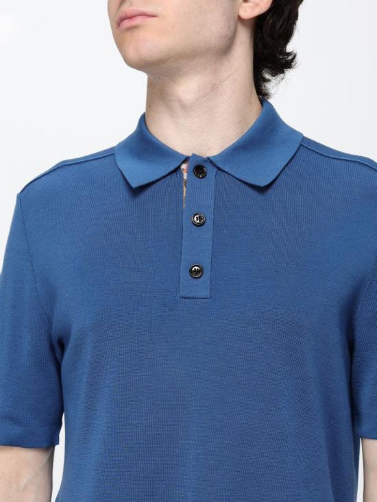 26FW 버버리 폴로 티셔츠 8130167 Blue - BURBERRY