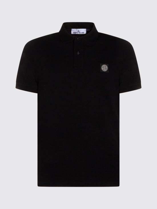 26FW 스톤 아일랜드 폴로 티셔츠 2200008S0017 V0029 Black - STONE ISLAND