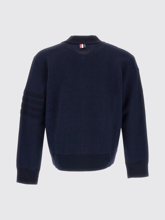 26FW 톰브라운 집업 니트 MKJ144AY1055 415 Blue - THOM BROWNE