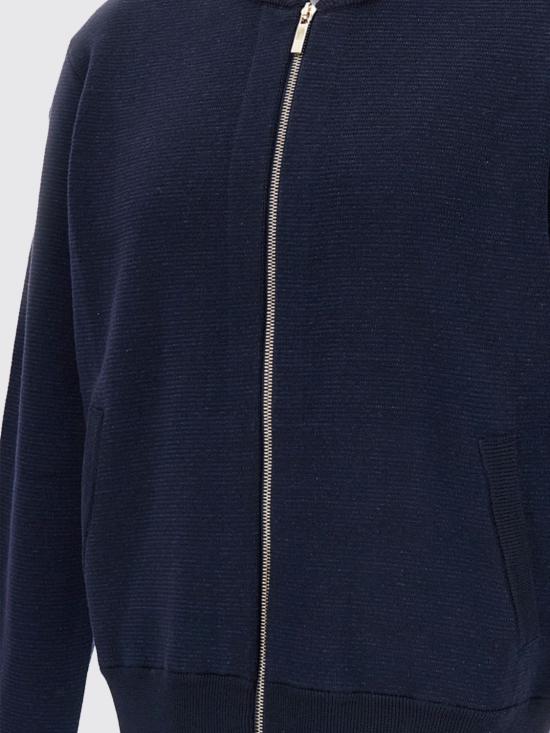 26FW 톰브라운 집업 니트 MKJ144AY1055 415 Blue - THOM BROWNE