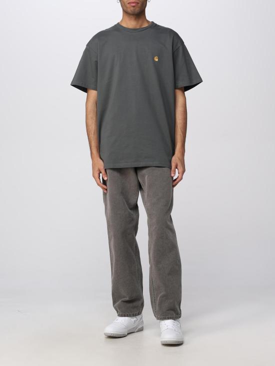 25FW 칼하트 WIP 숏슬리브 체이스 티셔츠 I026391 1DFXX Green - CARHARTT WIP
