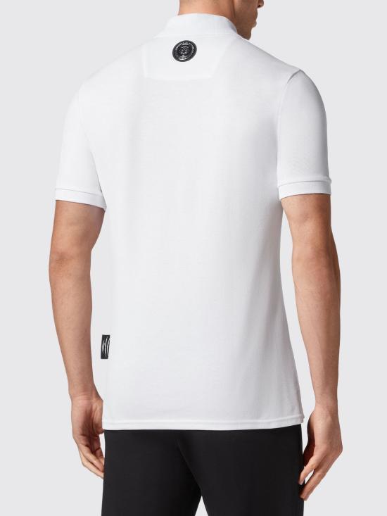 26SS 플레인스포츠 폴로 티셔츠 SACCMTK6045STE003N 01 White - PLEIN SPORT