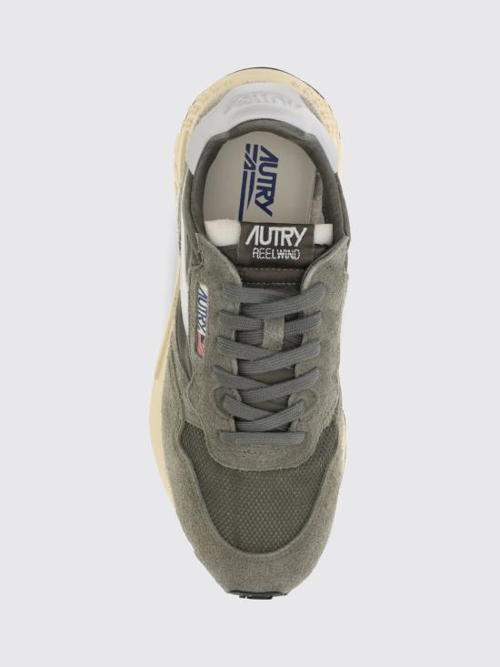 26FW 오트리 릴윈드 로우 나일론 스웨이드 스니커즈 WWLM UT52 Green - AUTRY