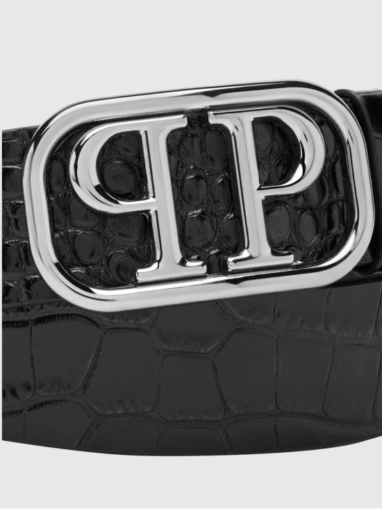26FW 필립 플레인 가죽 벨트 PAEAMVA0927PLE010N 02 Black - PHILIPP PLEIN