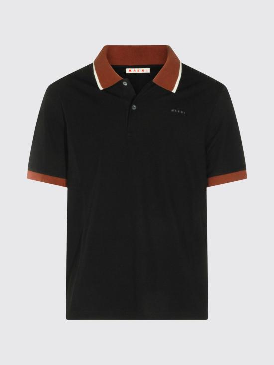 26FW 마르니 폴로 티셔츠 POJY0002LSUTC688 TC688 Black 1 - MARNI