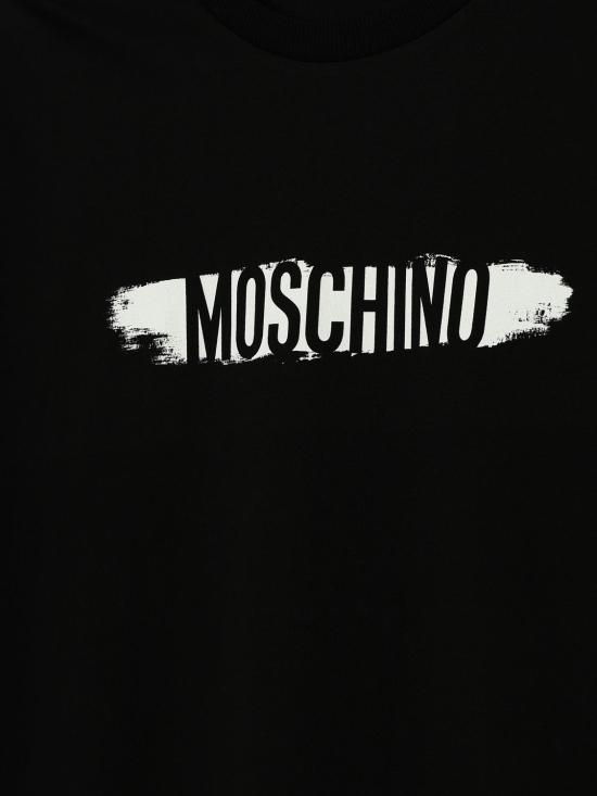 26FW [키즈] 모스키노 티셔츠 H8M058LAA10 60100 Black - MOSCHINO