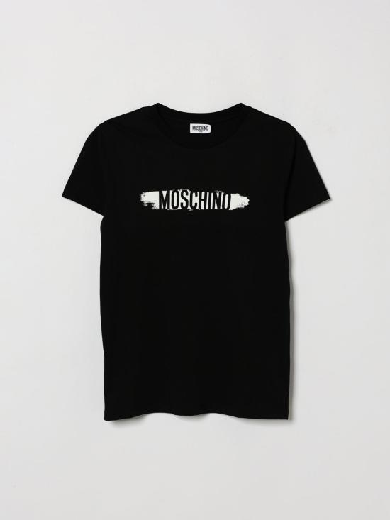 26FW [키즈] 모스키노 티셔츠 H8M058LAA10 60100 Black