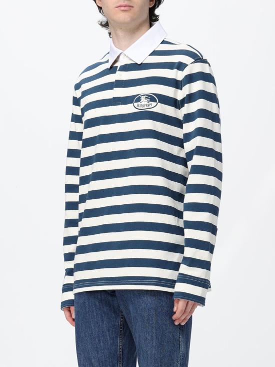 26FW 버버리 폴로 티셔츠 8127647 Blue - BURBERRY