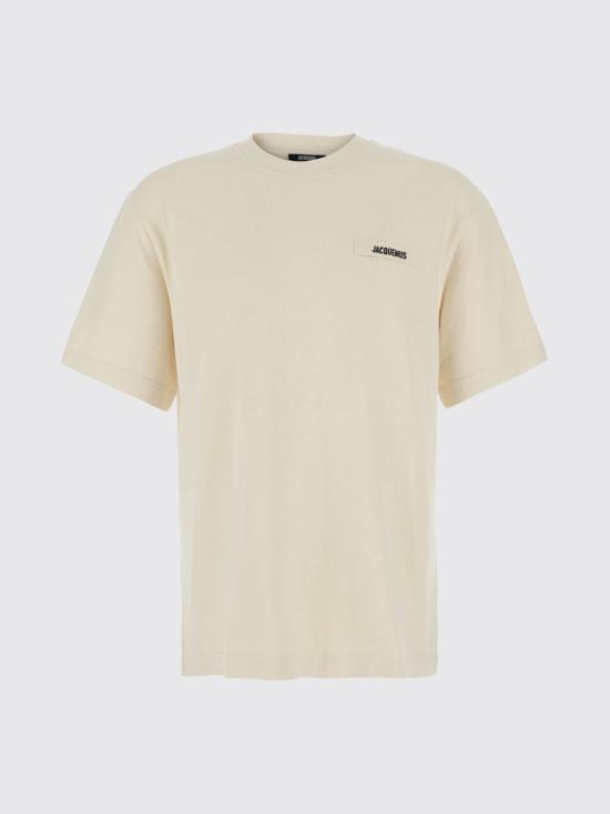 26FW 자크뮈스 그로그랭 로고 티셔츠 TSM00133AJ00226 205 Yellow - JACQUEMUS