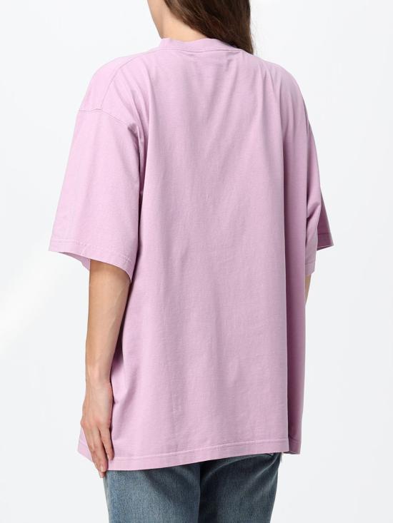 26FW 발렌시아가 빈티지 서퍼 오버사이즈 반팔 티셔츠 871733TUVP2 5701 Pink - BALENCIAGA