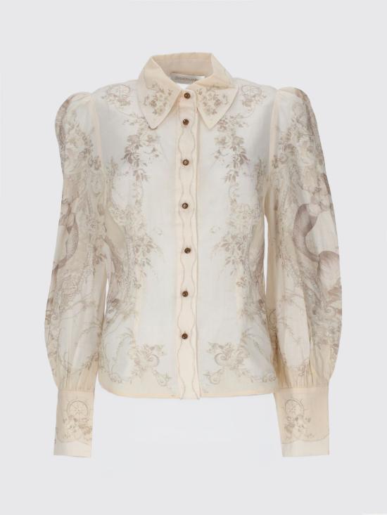 26SS 짐머만 블라우스 4368TC26R MERMT Beige - ZIMMERMANN