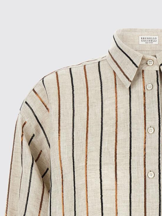 26SS 브루넬로 쿠치넬리 셔츠 MM633RF506 C200 Beige - BRUNELLO CUCINELLI