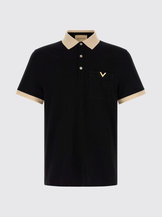 26FW 발렌티노 가라바니 폴로 티셔츠 MH01KBGT 9RA Black - VALENTINO GARAVANI