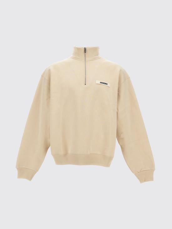 26FW 자크뮈스 하프 집업 스웨트 셔츠 SSM00313AJ00174 150 Beige - JACQUEMUS