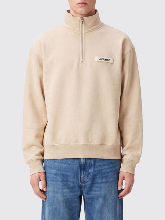 26FW 자크뮈스 하프 집업 스웨트 셔츠 SSM00313AJ00174 150 Beige