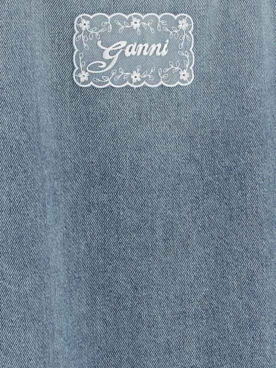 26FW 가니 롱 원피스 A1030531 565 Blue - GANNI