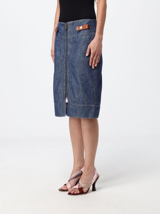 26FW 펜디 데님 스커트 FLQ609AW8H F0QB0 Denim - FENDI
