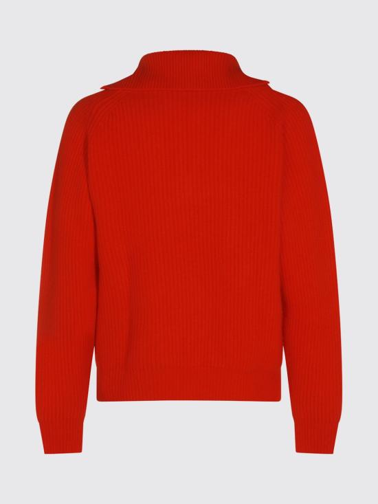 26FW 질샌더 집업 니트 J22GP0291J14848 626 Red - JIL SANDER