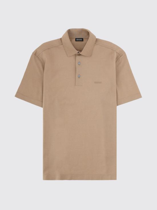 26SS 에르메네질도제냐 폴로 티셔츠 RUH348A3H794 N03 Beige - ERMENEGILDO ZEGNA