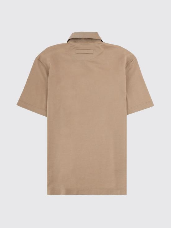 26SS 에르메네질도제냐 폴로 티셔츠 RUH348A3H794 N03 Beige - ERMENEGILDO ZEGNA