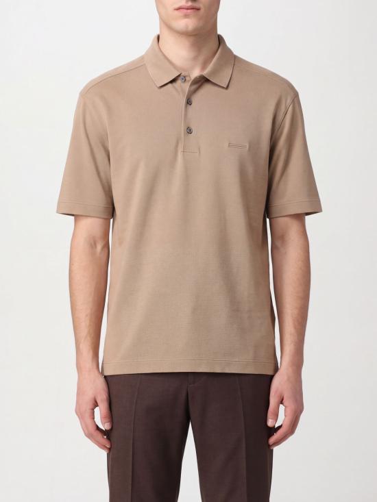 26SS 에르메네질도제냐 폴로 티셔츠 RUH348A3H794 N03 Beige