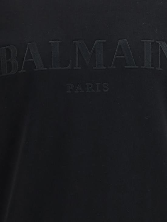 26FW 발망 긴팔 티셔츠 HH1JQ130BD60 EAP Black - BALMAIN